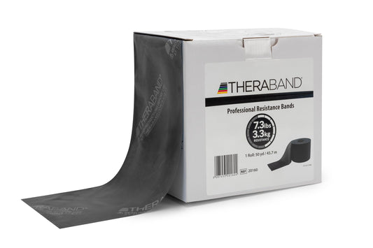 Bandas de Resistencia THERABAND Negro Rollo de 50 Yardas Nivel Avanzado 1