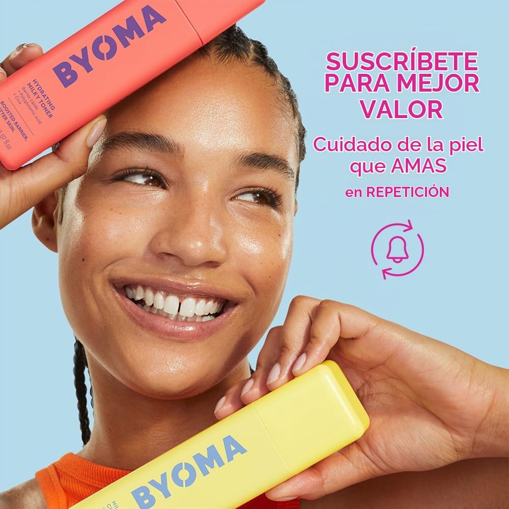 Byoma Máscara Facial Bio-collagen Radiance, Máscara de Lámina Líquida Transformadora, Resplandor Instantáneo, Mejora Elasticidad, Reduce Arrugas