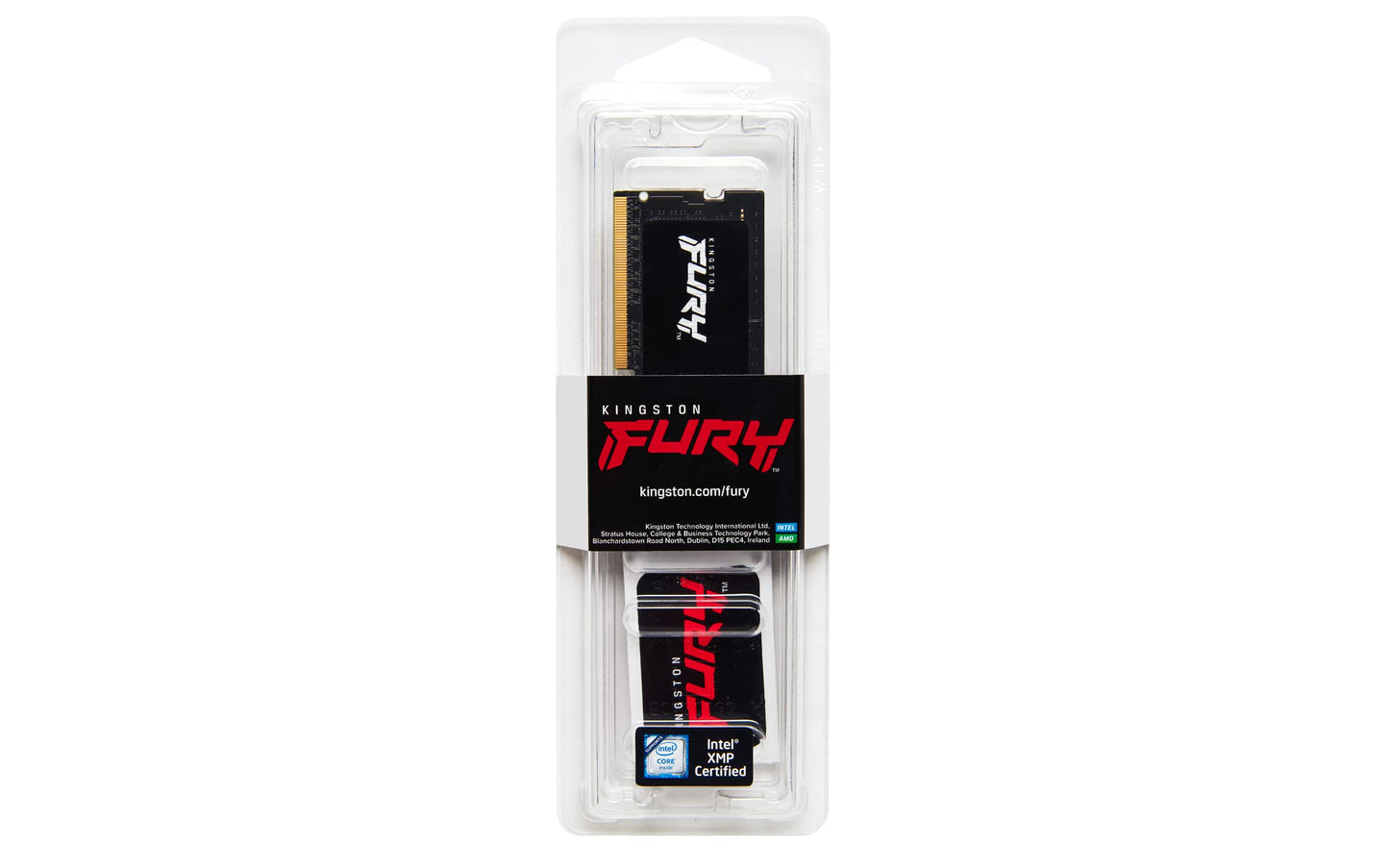Kingston Fury Impact DDR5, Memoria Gamer para Laptop, Capacidad: 8GB, Frecuencia: 4800MT/s, Latencia: CL 38, Factor de Forma: SODIMM 262-Pin, Color: Negro, Numero de Parte: KF548S38IB-8