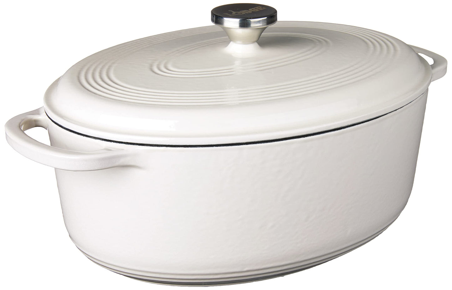 Lodge Horno holandés de hierro fundido esmaltado, Blanco, 6.6 l, 1