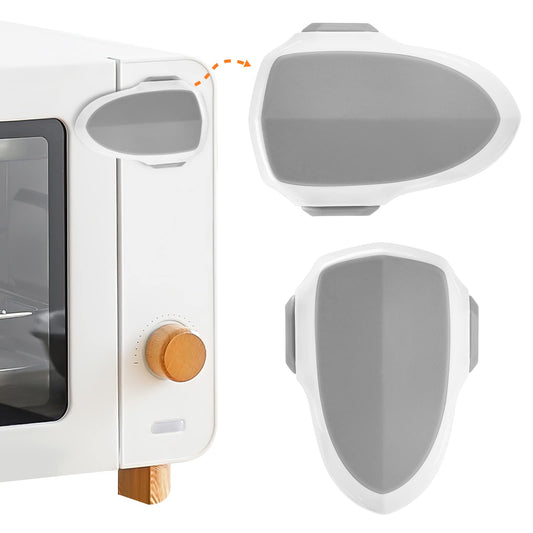 GCRQ - 2 piezas de cerradura para puerta de horno de seguridad para niños, horno a prueba de bebés, bloqueo frontal para horno, fácil de instalar y usar, material resistente al calor y duradero, con