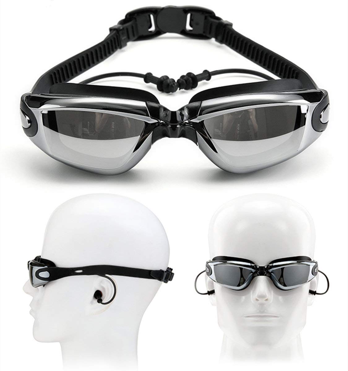 Kit de Natación Yarratech Negro Completo para Adultos y Niños