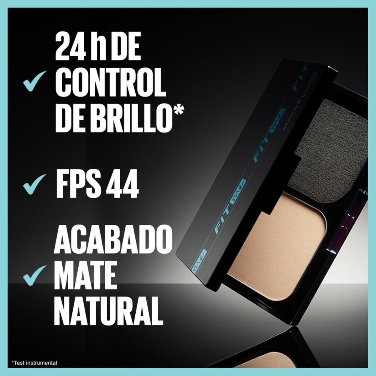 Base de maquillaje en polvo Maybelline Fit Me Natural Beige FPS 44 24h