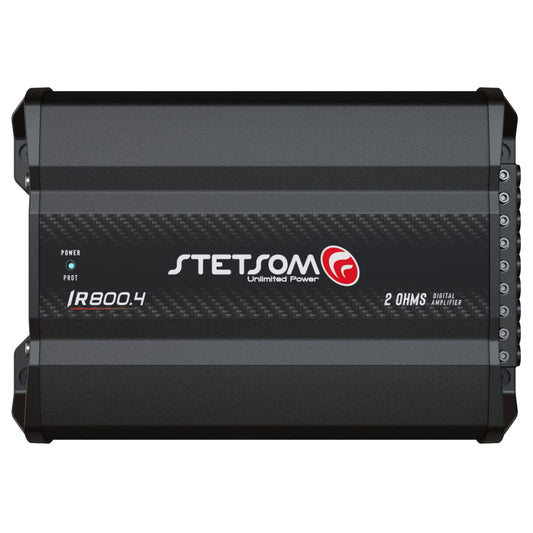Amplificador Digital Stetsom 800W Multicanal Rango Completo Estéreo 2 Ohmios