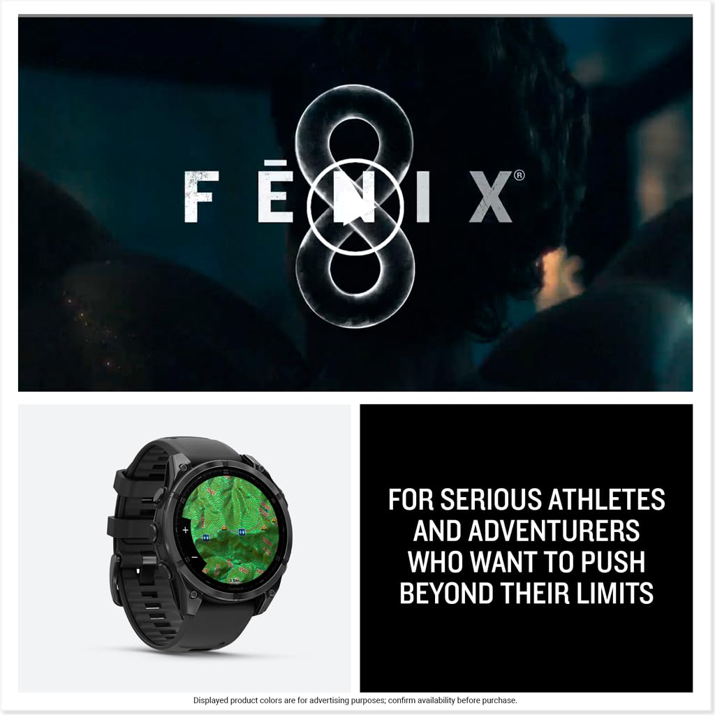 Reloj Garmin Fenix 8 Amoled 47mm Gris Slate Negro