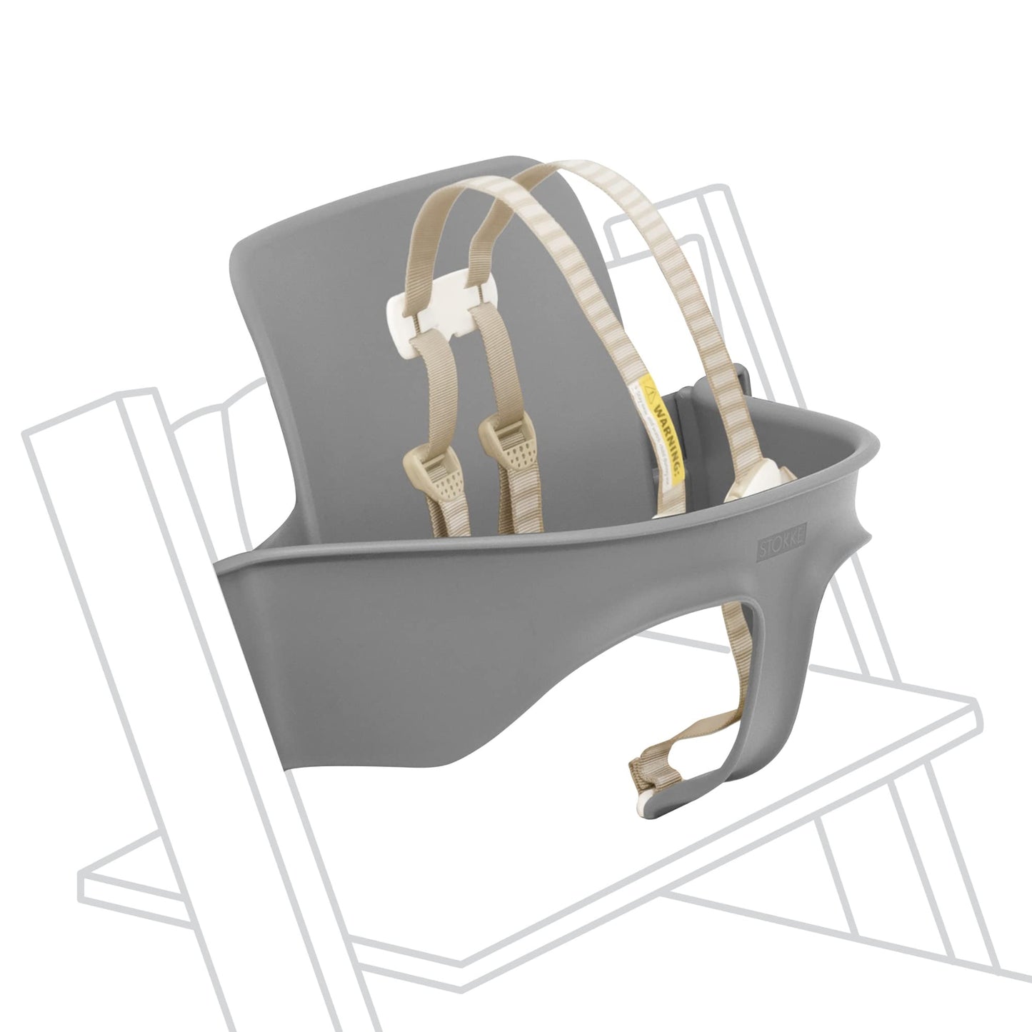Baby set con arnes para silla stokke tripp trapp - Storm Grey