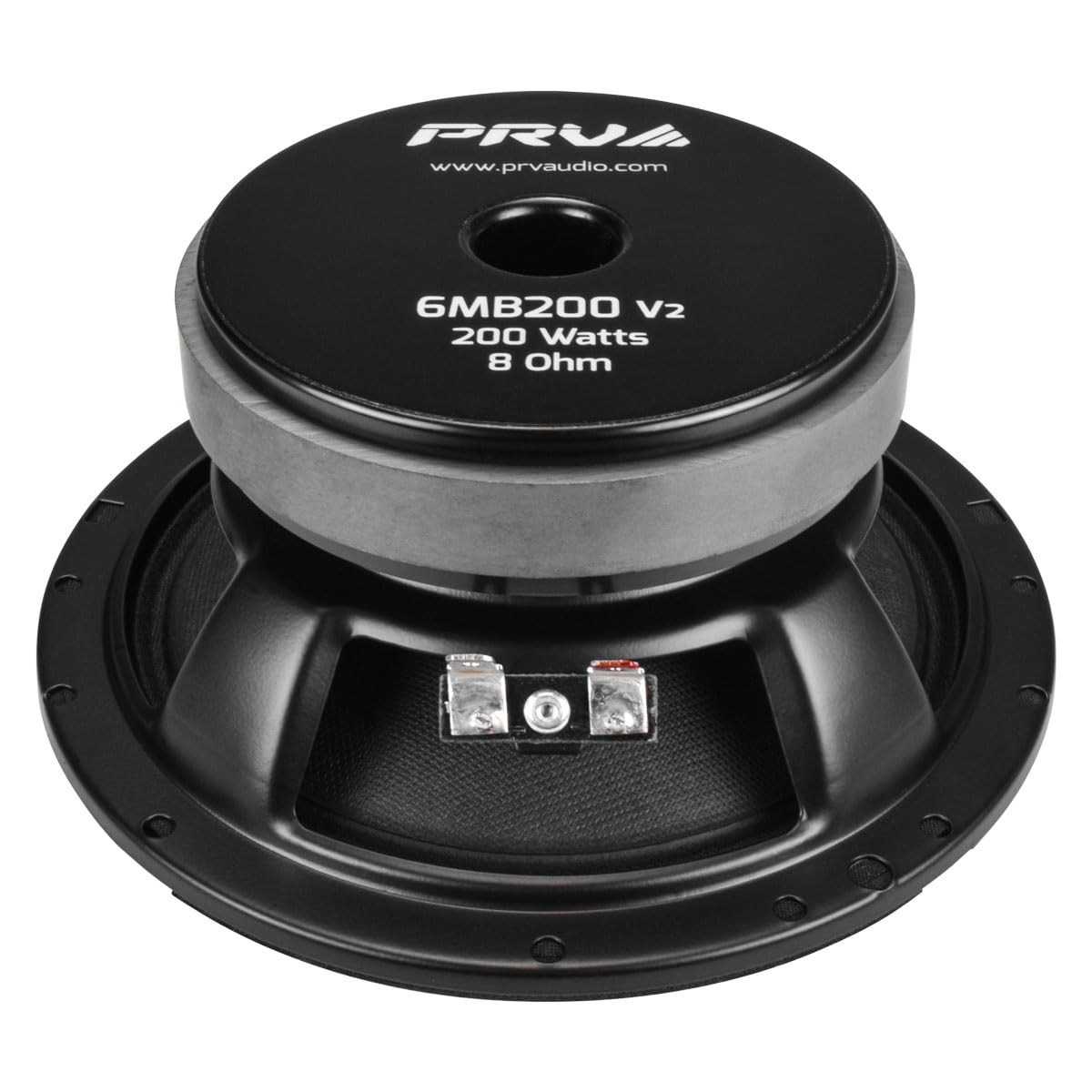 PRV AUDIO 6MB200 V2 6" Mid Bass 100 Watts Rms 8 Ohms Pro Audio Speaker 93.5Db 1.5" Vc (Single)