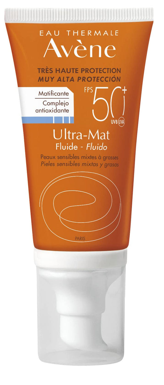 Avène Ultra Mat, Fluido Matificante, Protector Solar FPS 50+