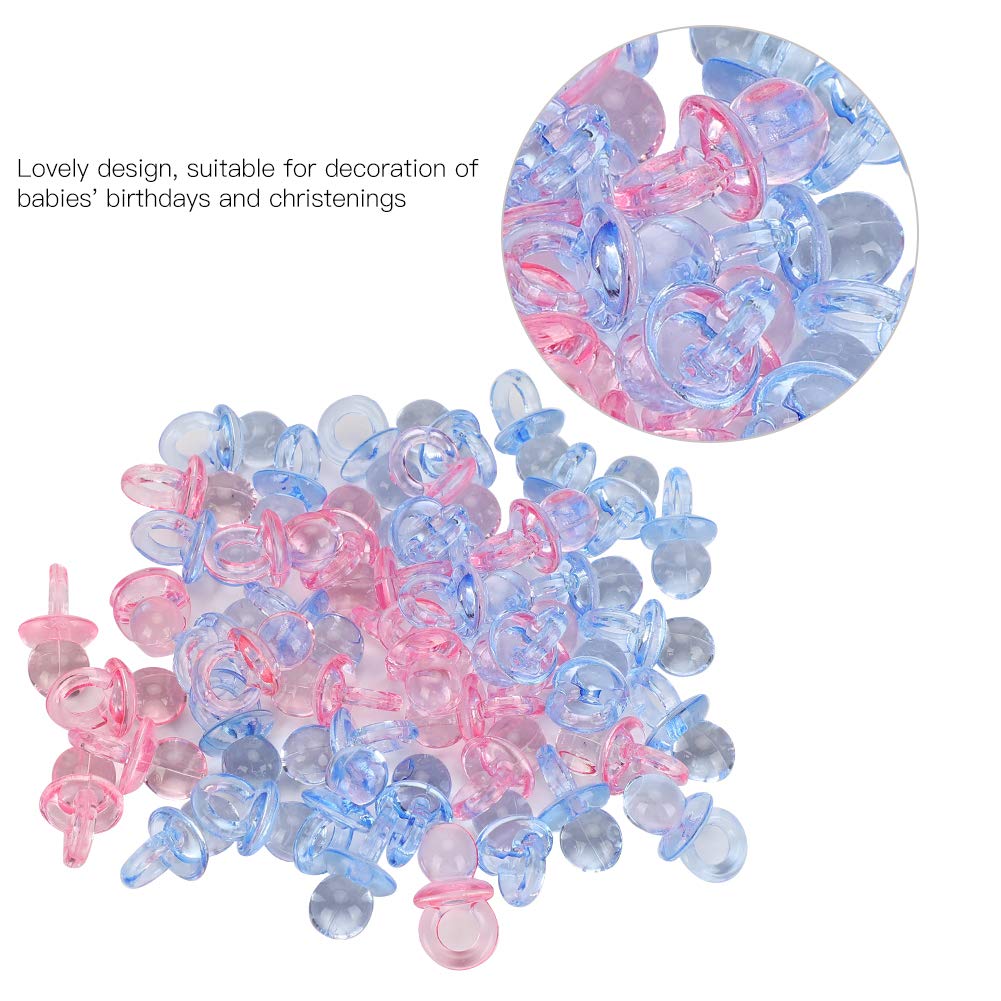 Chupetes Acrílicos Baby Shower Multicolor Mini para Bautismo