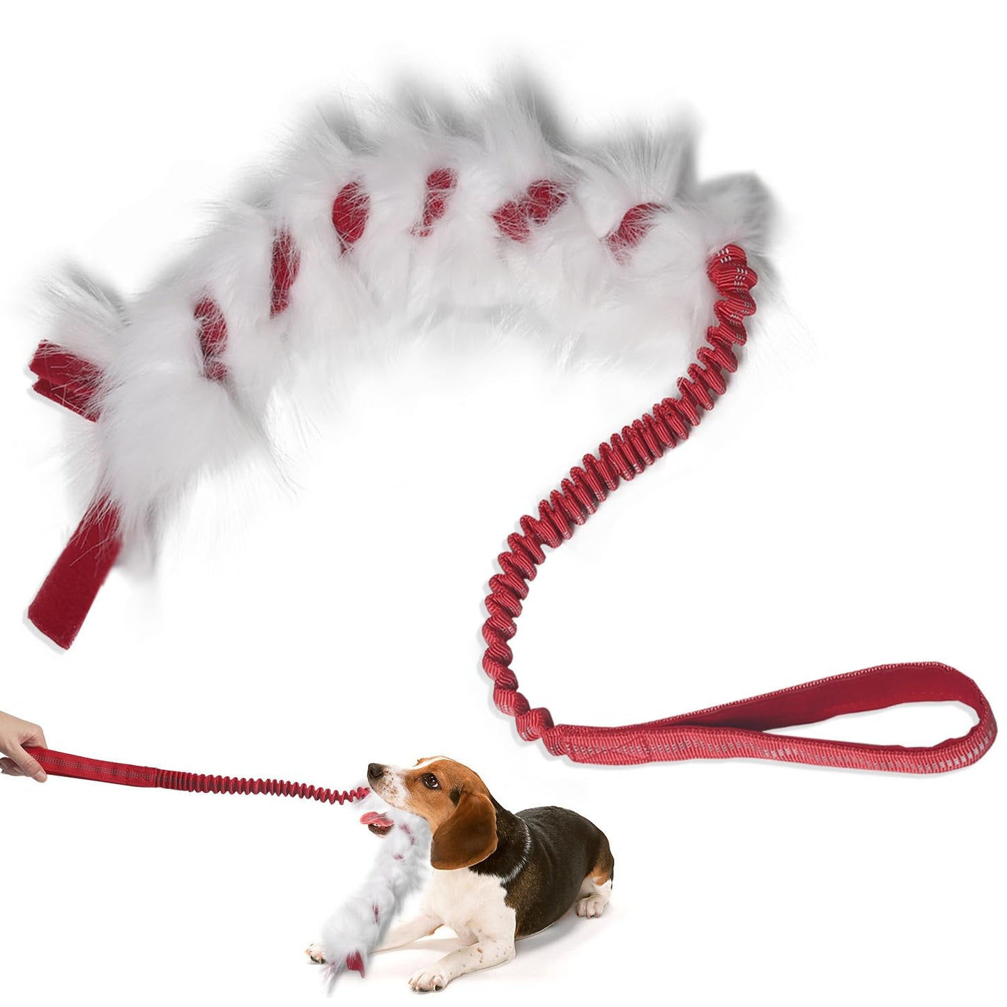 Juguetes de Navidad wodoca Rojo con Cuerda para Perros Grandes y Cachorros Agresivos