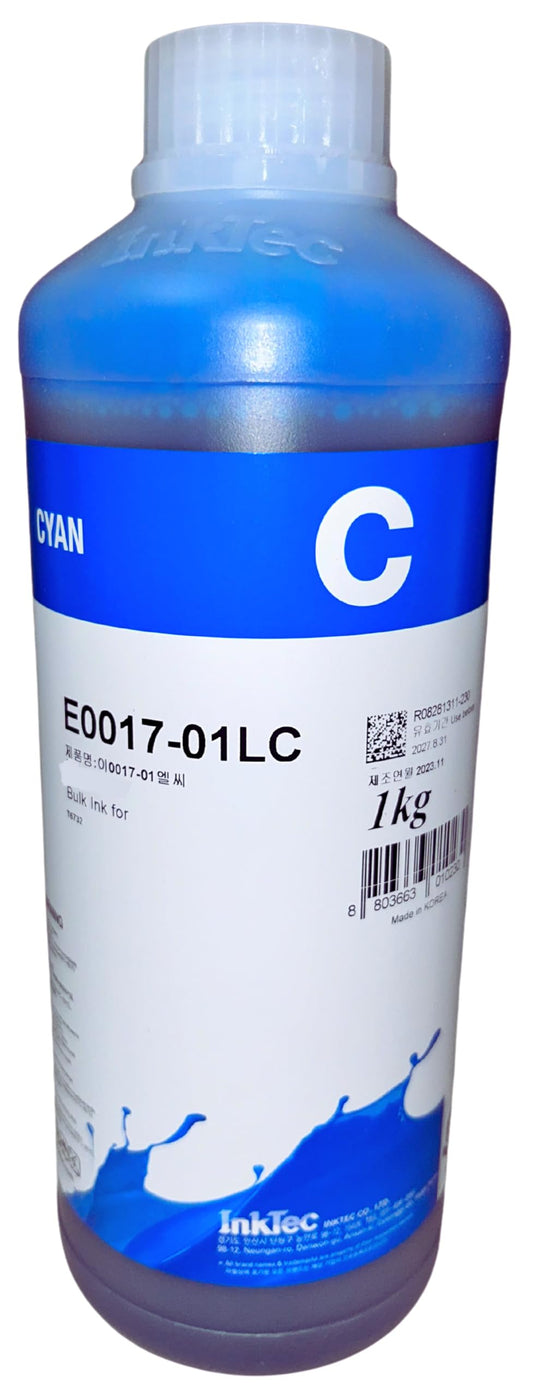 INK DEPOT TONER IMPRIME SIN REMORDIMIENTOS Litro de Tinta Calidad Fotográfica Marca InkTec Compatible con Impresoras y Multifuncionales Epson (Cyan)