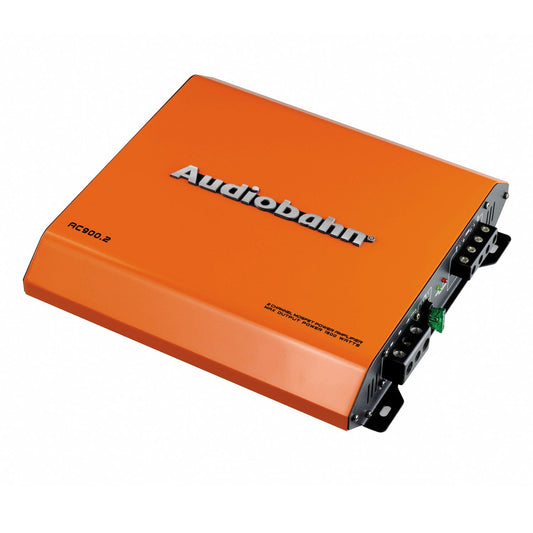 Audiobahn Amplificador de 2 Canales Color Naranja