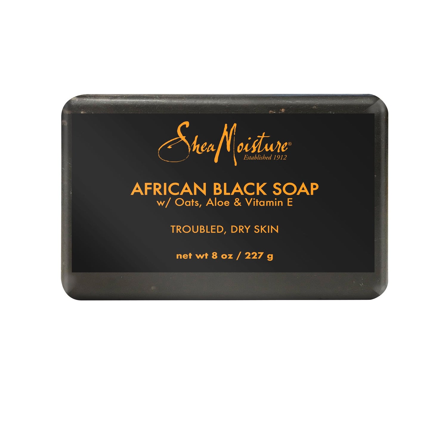 Shea Moisture African Black Soap Bar Acne Prone & Troubled Skin for Unisex Bar Soap 8 oz