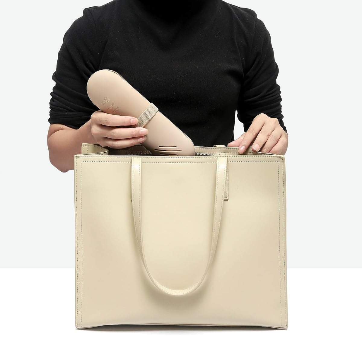 Seviete Funda para brochas de maquillaje con broche Estuche organizador de maquillaje, Neceser. Protección para tus brochas de maquillaje. Soporte de viaje portátil impermeable (Nuez)