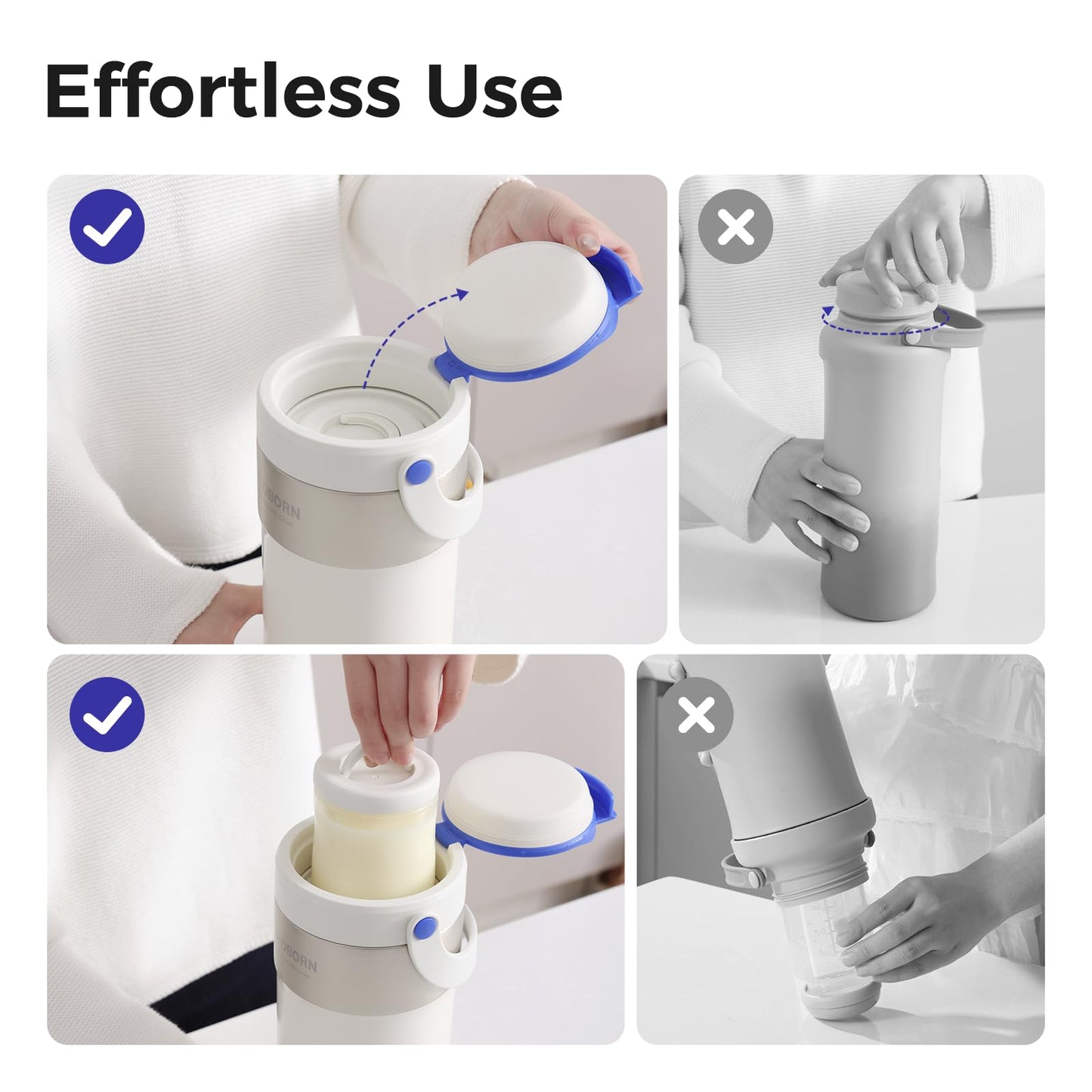 WONDBORN - Enfriador portátil de leche materna de 20 onzas para exteriores, salvavidas con enfriamiento total de 360° durante 24 horas, enfriador de leche materna de viaje de mayor capacidad con 2