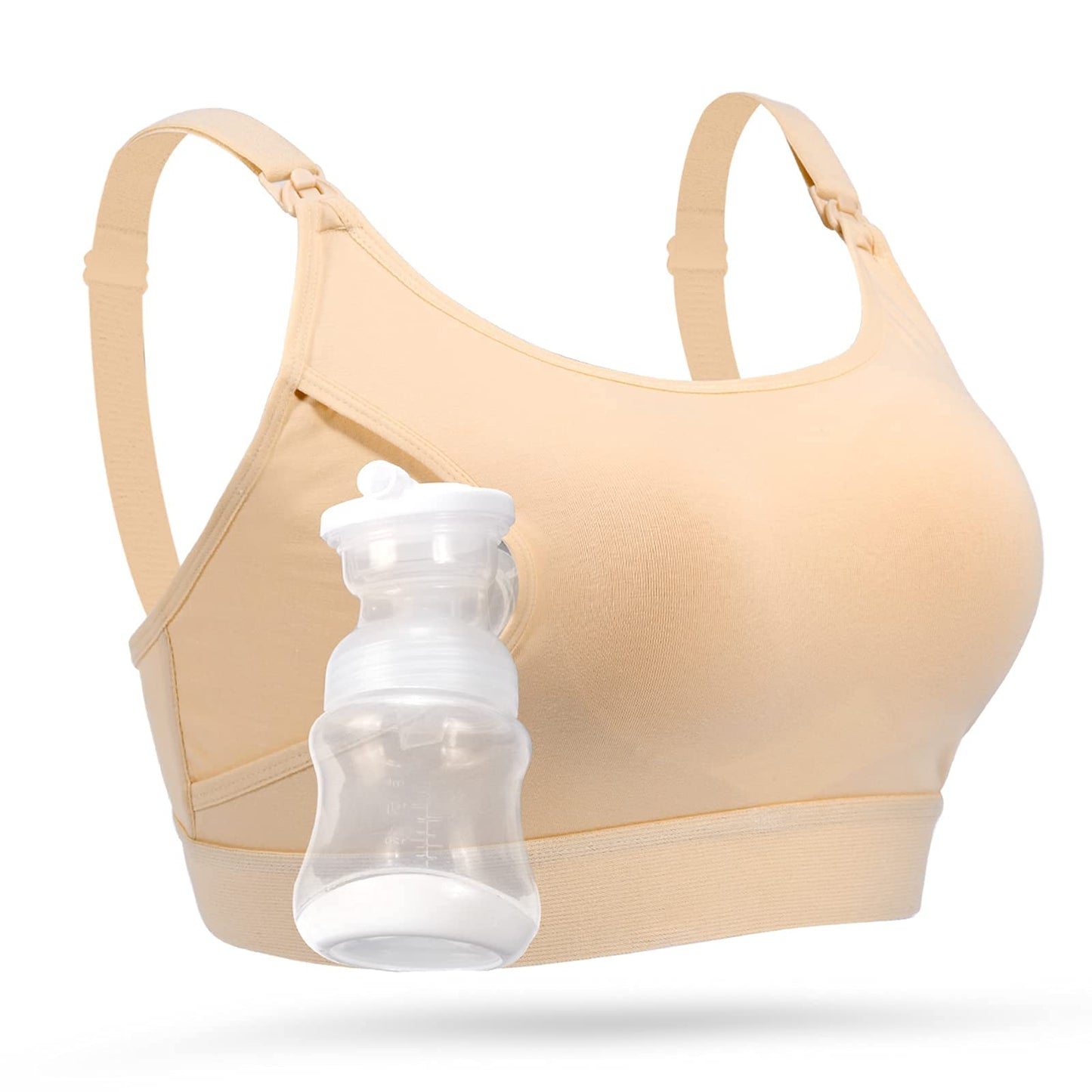 Momcozy Sujetador de Lactancia Manos Libres, Ajustable para Sacaleches, Ideal para Extraer Leche y Amamantar