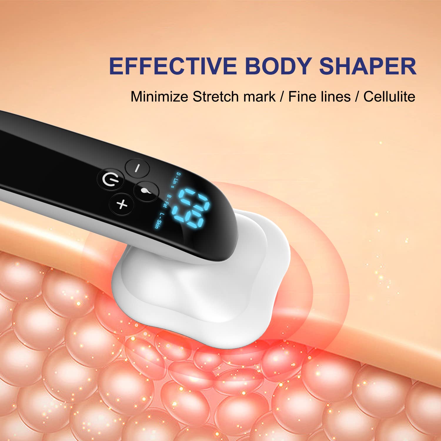 CENXIGO 4 Cabezales Pro Max Version Masajeador Celulitis, Máquina De Modelado Corporal Inalámbrico Para Brazos, Piernas, Espalda.