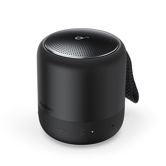 Soundcore by Anker Mini 3 Bocinas Portátiles Bluetooth con BassUp y PartyCast, USB-C, Impermeable IPX7, Ecualizador Personalizable