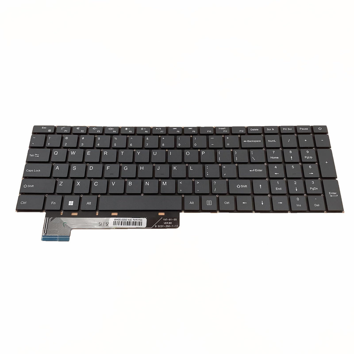 Teclado de Repuesto Siakoocty Negro para Portátil GWNR71517 15.6 Estándar Inglés