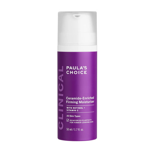 Paula's Choice-CLINICAL Ceramide-Enriched Firming Moisturizer 1.7 fl oz Bottle, Face Firming Moisturizer with Retinol and Vitamin C, For Normal Dry Oily Combination Aging Skin