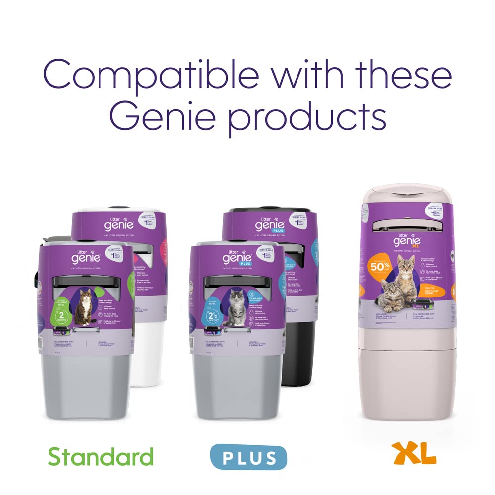 Litter Genie - Cartucho de recarga para sistema de eliminación de arena para gatos, paquete de 1