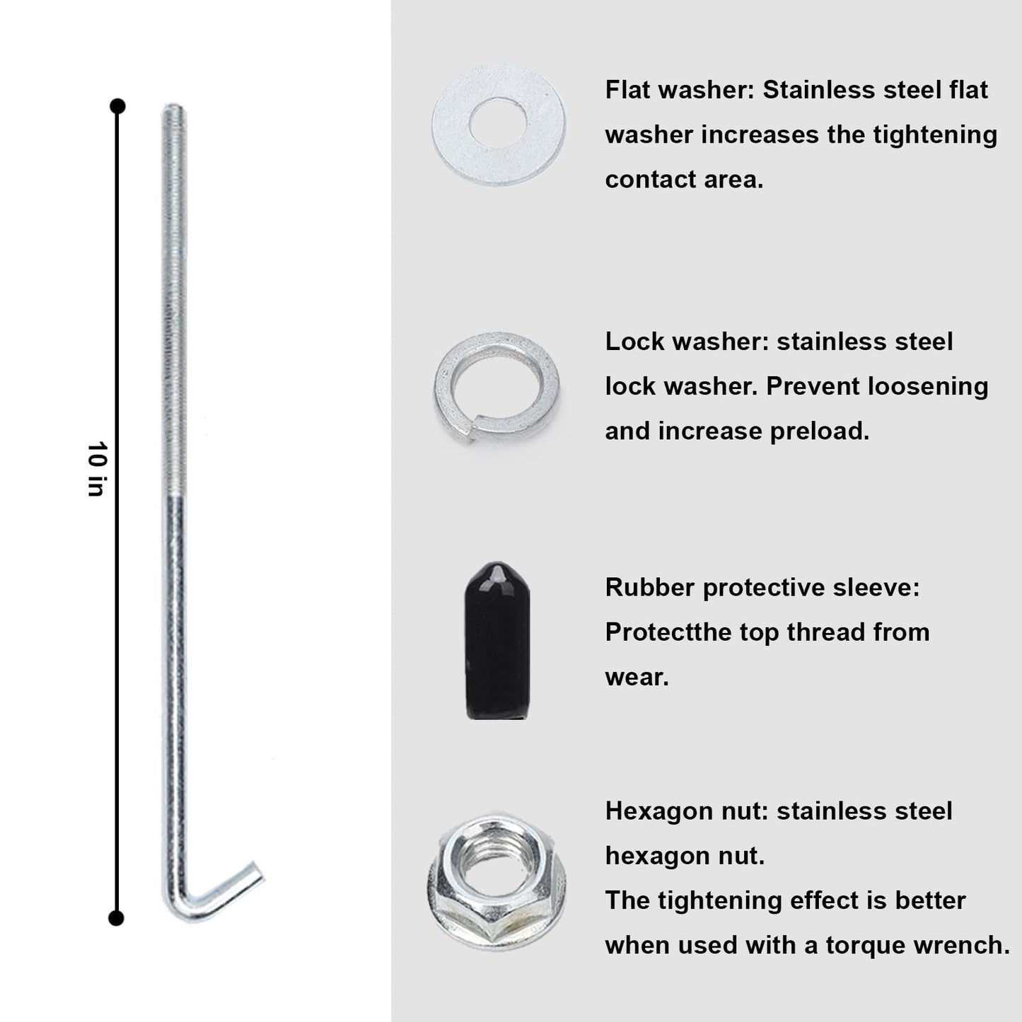 Elvaesther - Juego de sujeción de batería, soporte de sujeción de batería resistente con soporte de aluminio billet con pernos J para montaje en batería de coche, accesorios de bloqueo de sujeción,