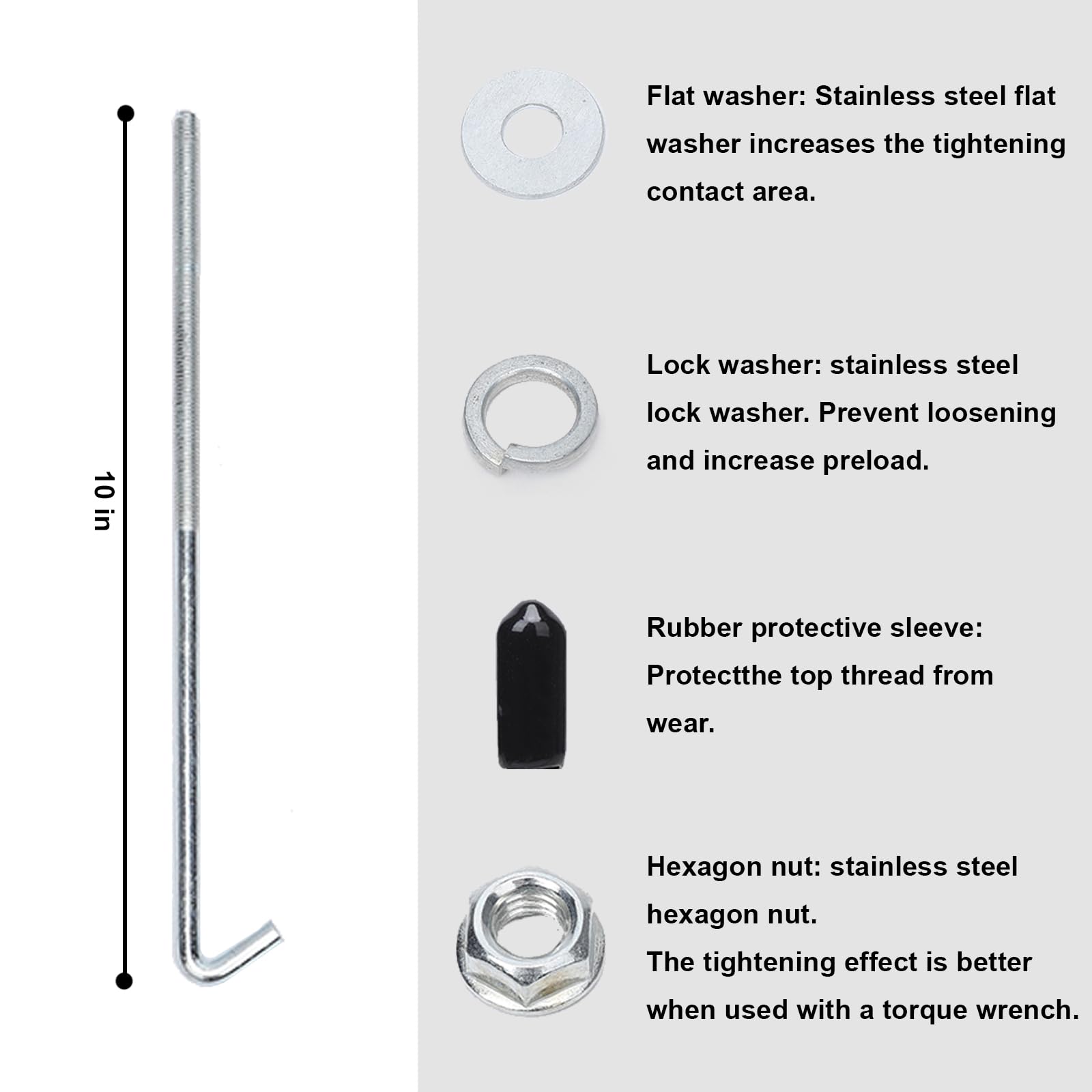 Elvaesther - Juego de sujeción de batería, soporte de sujeción de batería resistente con soporte de aluminio billet con pernos J para montaje en batería de coche, accesorios de bloqueo de sujeción,