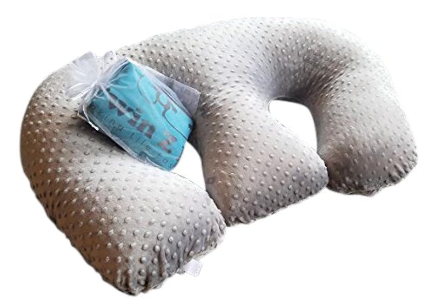 Twin Z Pillow + 1 Blue & Silver Deco Cover + FREE Travel Bag
