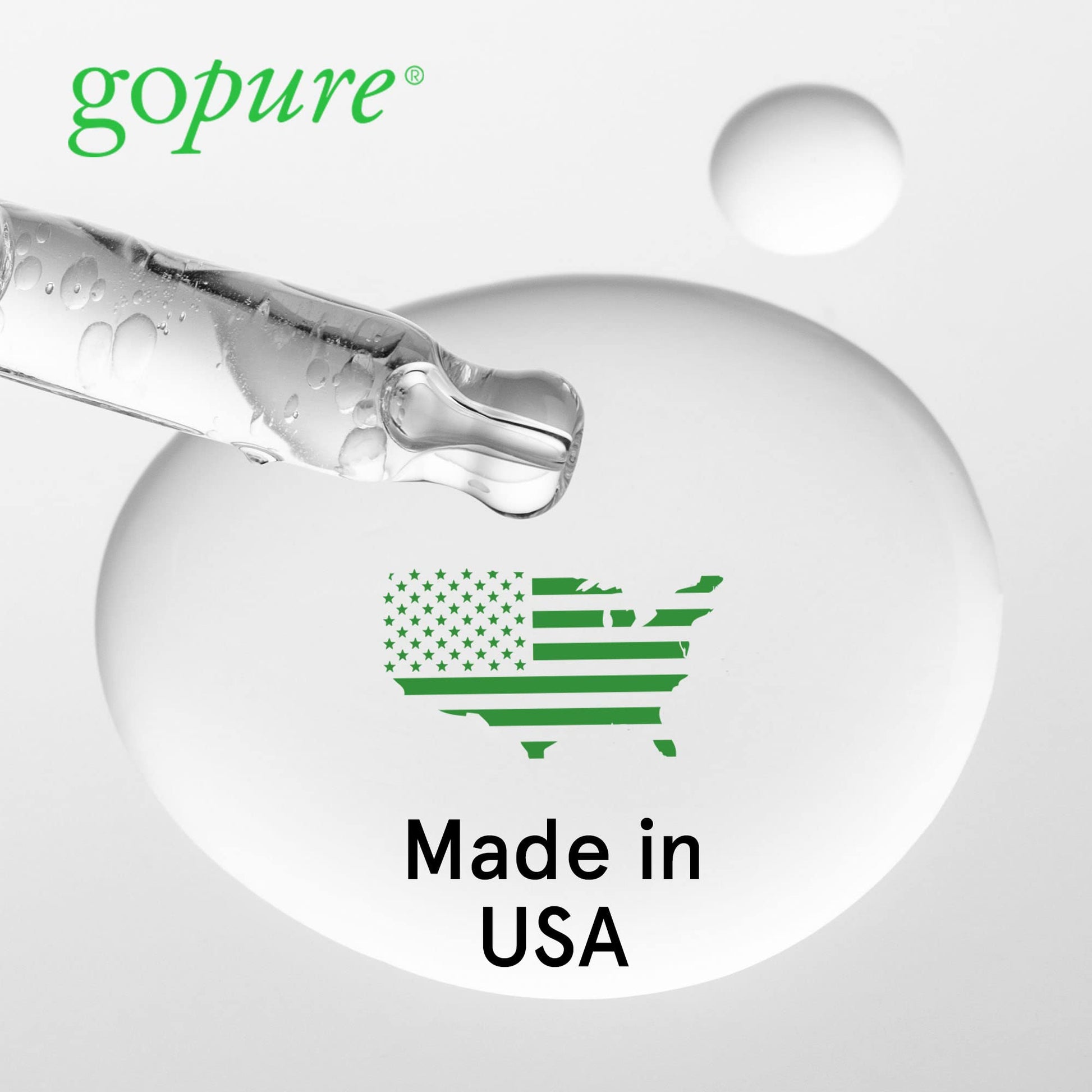 goPure Hyaluronic Acid Serum with Vitamin C, Green Tea & Vitamin E - Hydrating Anti Aging Serum - Hydrates & Plumps the Skin - Dry Skin, Fine Lines, Wrinkles - 1oz