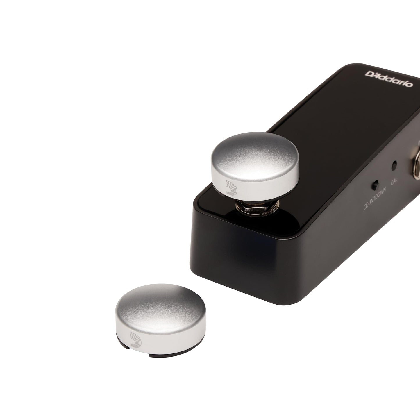 D'Addario Accessories Tapa para interruptor de pedal XPND Footswitch Topper - Tapas para interruptor de pedal - Plata, pack de 2
