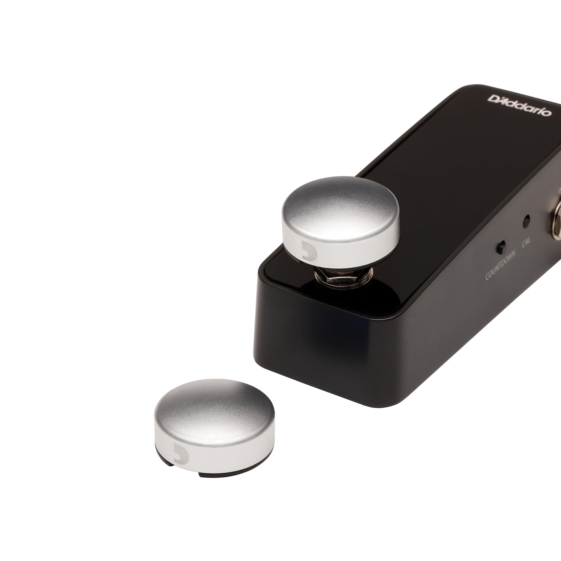 D'Addario Accessories Tapa para interruptor de pedal XPND Footswitch Topper - Tapas para interruptor de pedal - Plata, pack de 2
