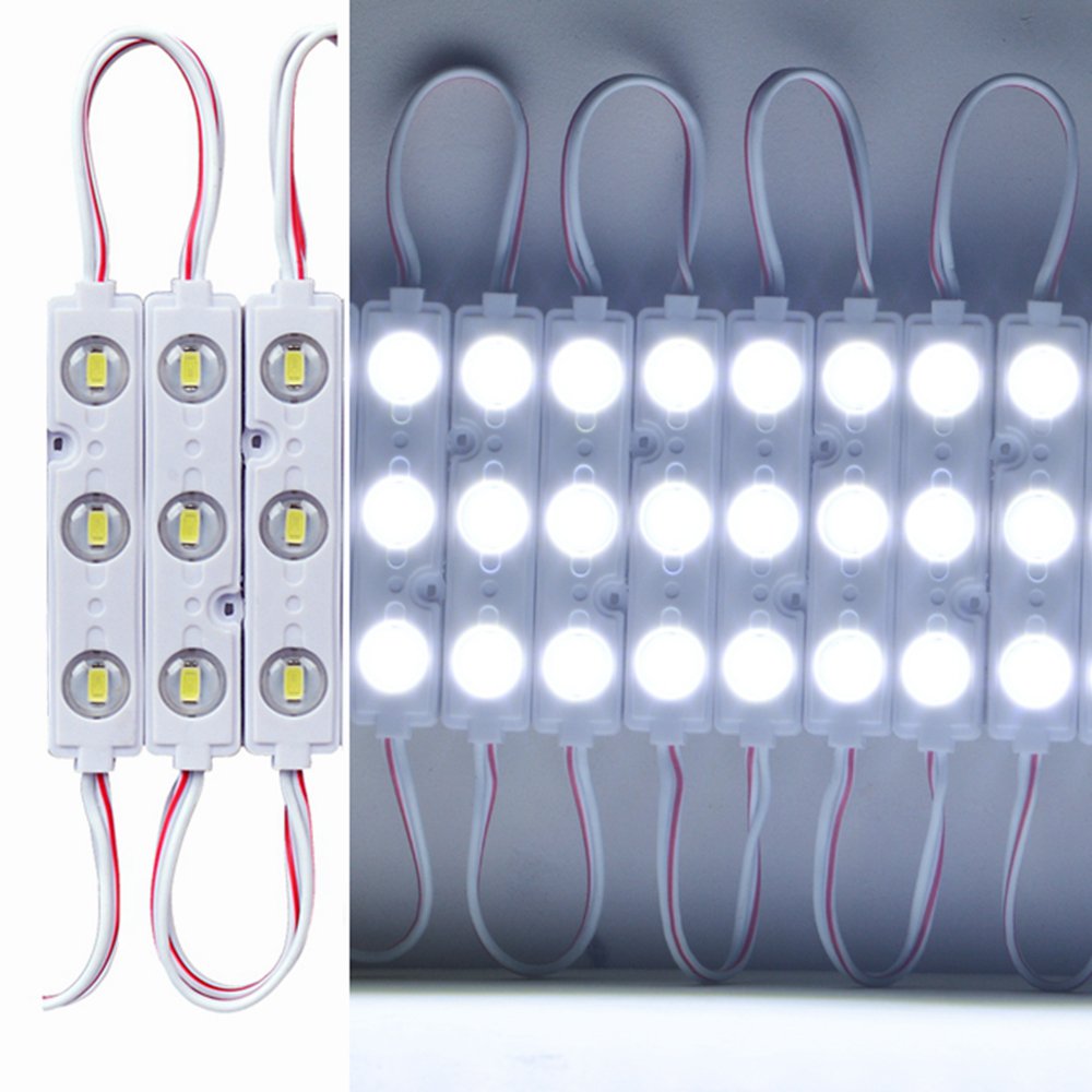 Luz Módulo LED Blanco Impermeable con Cinta Autoadhesiva para Letrero Exterior