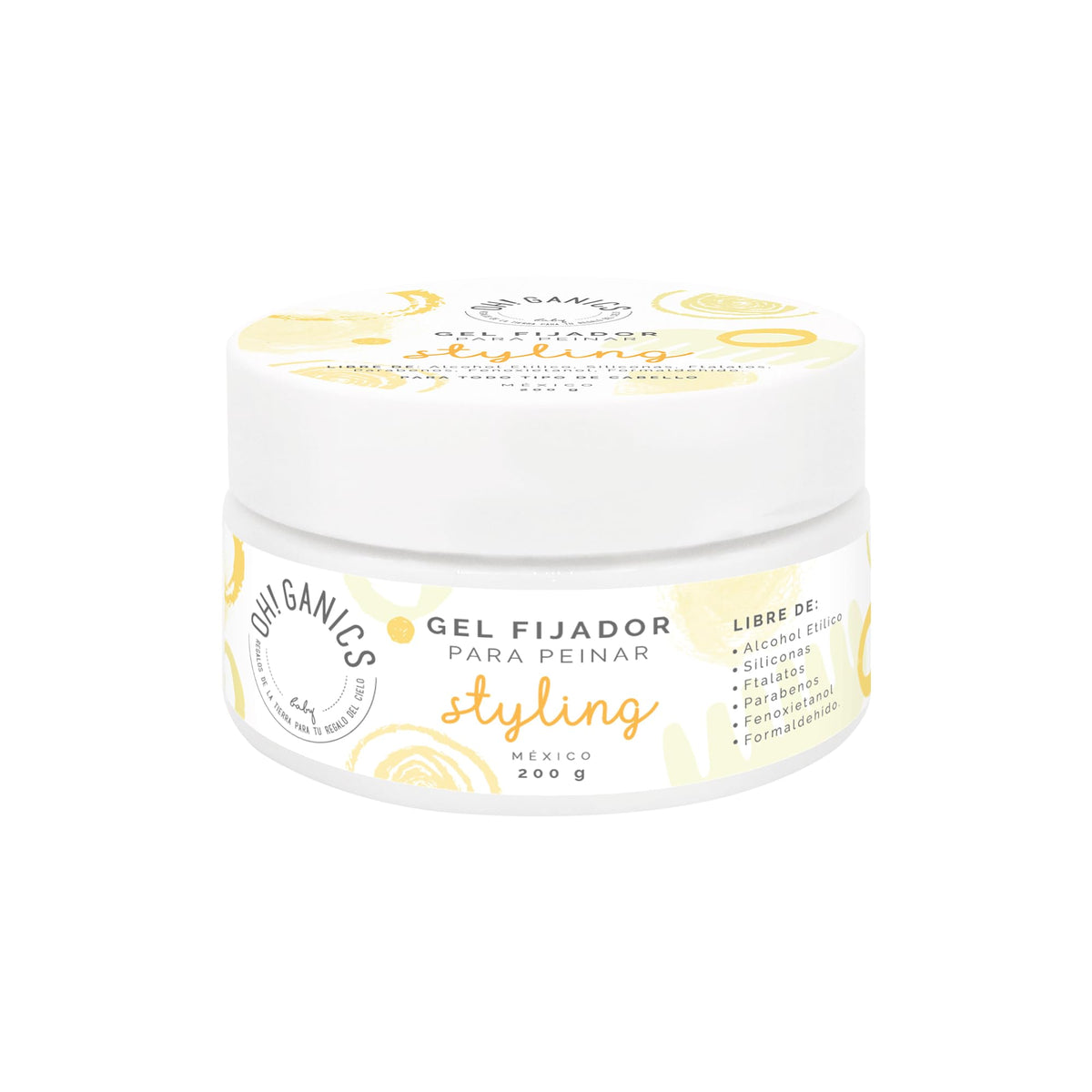 OH! GANICS Gel Fijador para Peinar a tu Bebé 200 gr