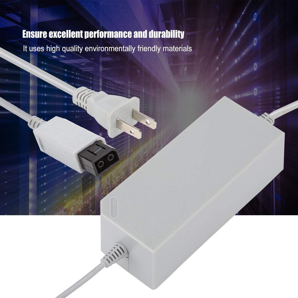 Adaptador de Fuente de Alimentación ASHATA Negro Corriente Constante y Voltaje para Wii Consola de Juegos