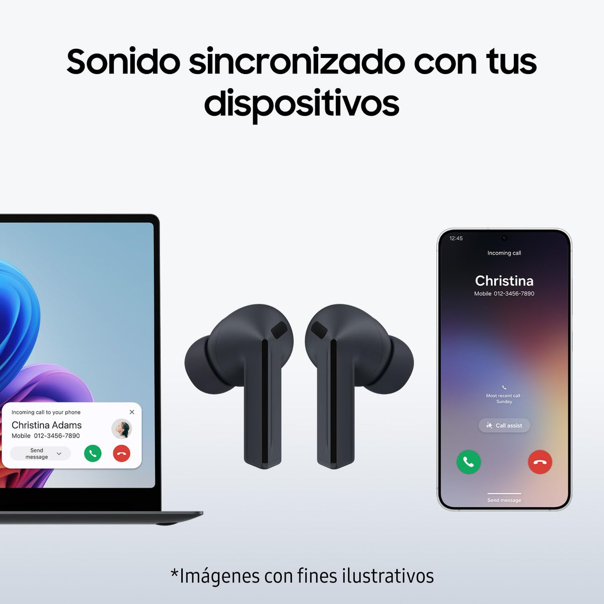 Auriculares Inalámbricos Samsung Galaxy Buds3 FE Blanco
