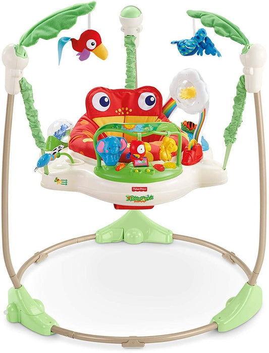 Fisher-Price Saltador Animalito de la Selva con luces y sonidos para bebé +1 año (Mattel K7198), Exclusivo en Amazon