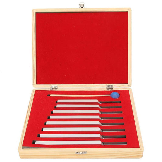 Juego de diapasones, instrumentos de diapasón de aleación de aluminio, neurológicos 8 diapasones de diferentes frecuencias, 256,288,320,341.3,384,426.6,480,512Hz