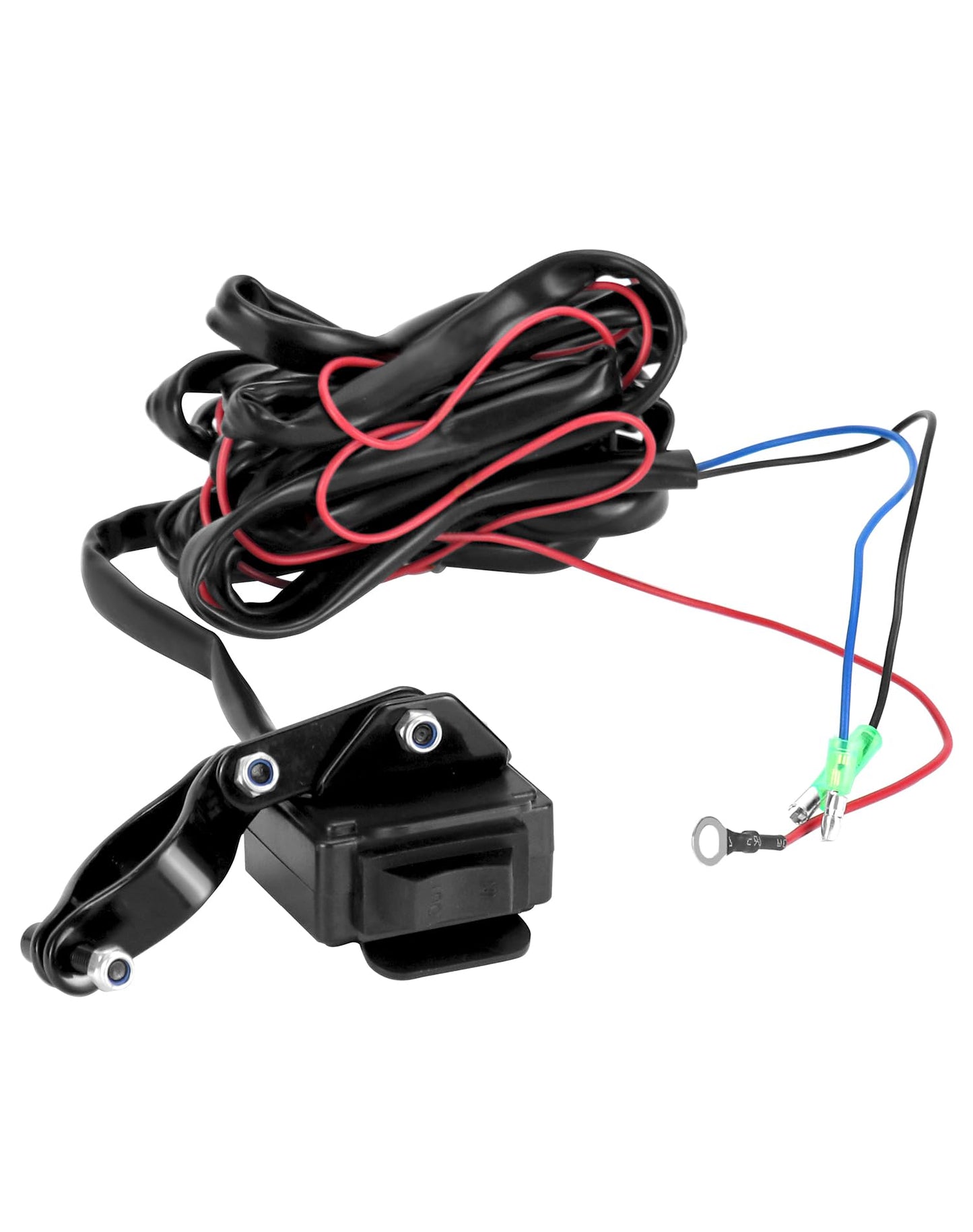 QWORK Winch Switch Kit for ATV UTV - Compatible with Polaris, Warn, KFI, and More - Solid Steel Construction