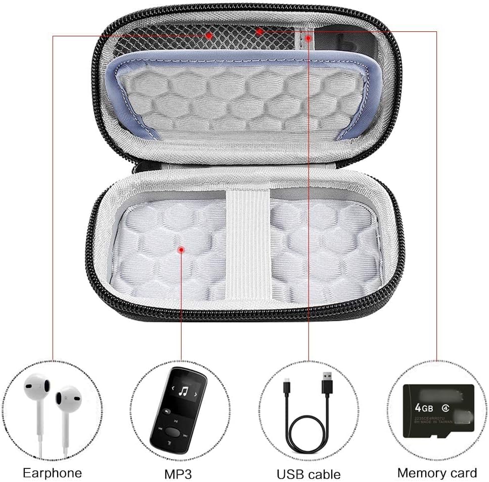 Funda para reproductor de MP3 y MP4 Luoran/para innioasis/para TIMMKOO/para MYMAHDI/para Phinistec/reproductores de música Bluetooth. Reproductor de MP3 para niños, caja de almacenamiento para