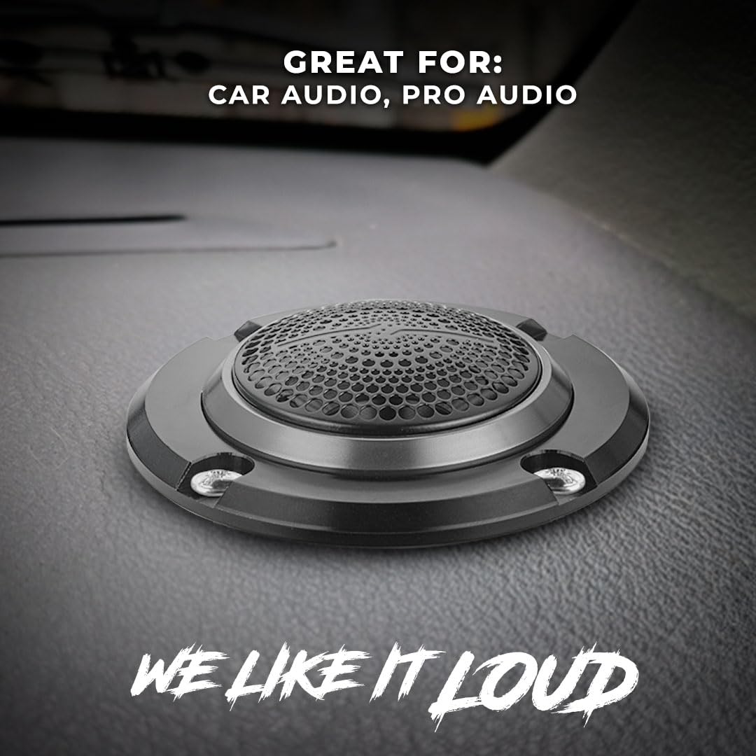 DS18 Pro-TWN5 - Altavoz de Agudos de neodimio de Alta compresión Super Bullet de 3.6 Pulgadas de 1.5 Pulgadas VC 400 MAX, 200W RMS, 4 ohmios con tweeters Integrados Son los Mejores en el Mercado de