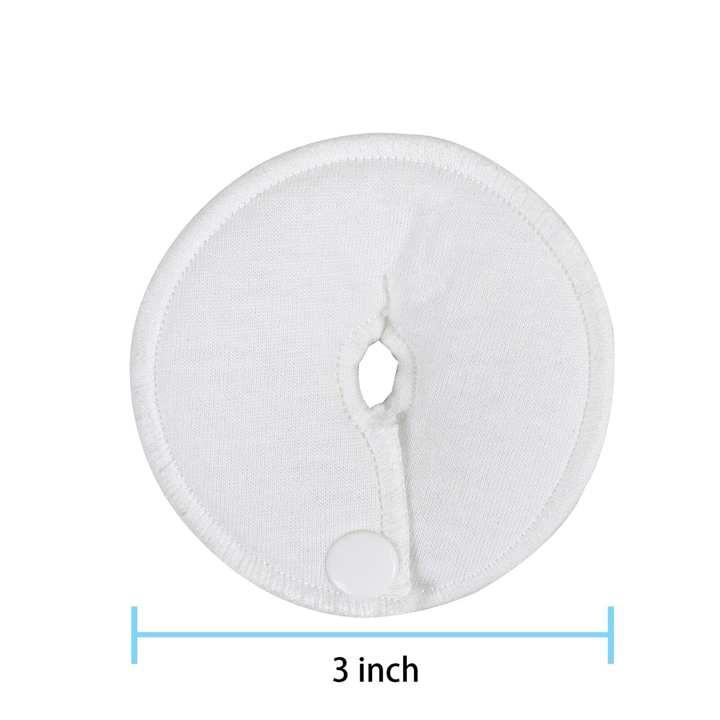 Almohadillas para tubo de alimentación en G, almohadillas de botón, soporte de diálisis abdominal peritoneal, suministros de tubo de alimentación para cuidado de enfermería (paquete de 12)