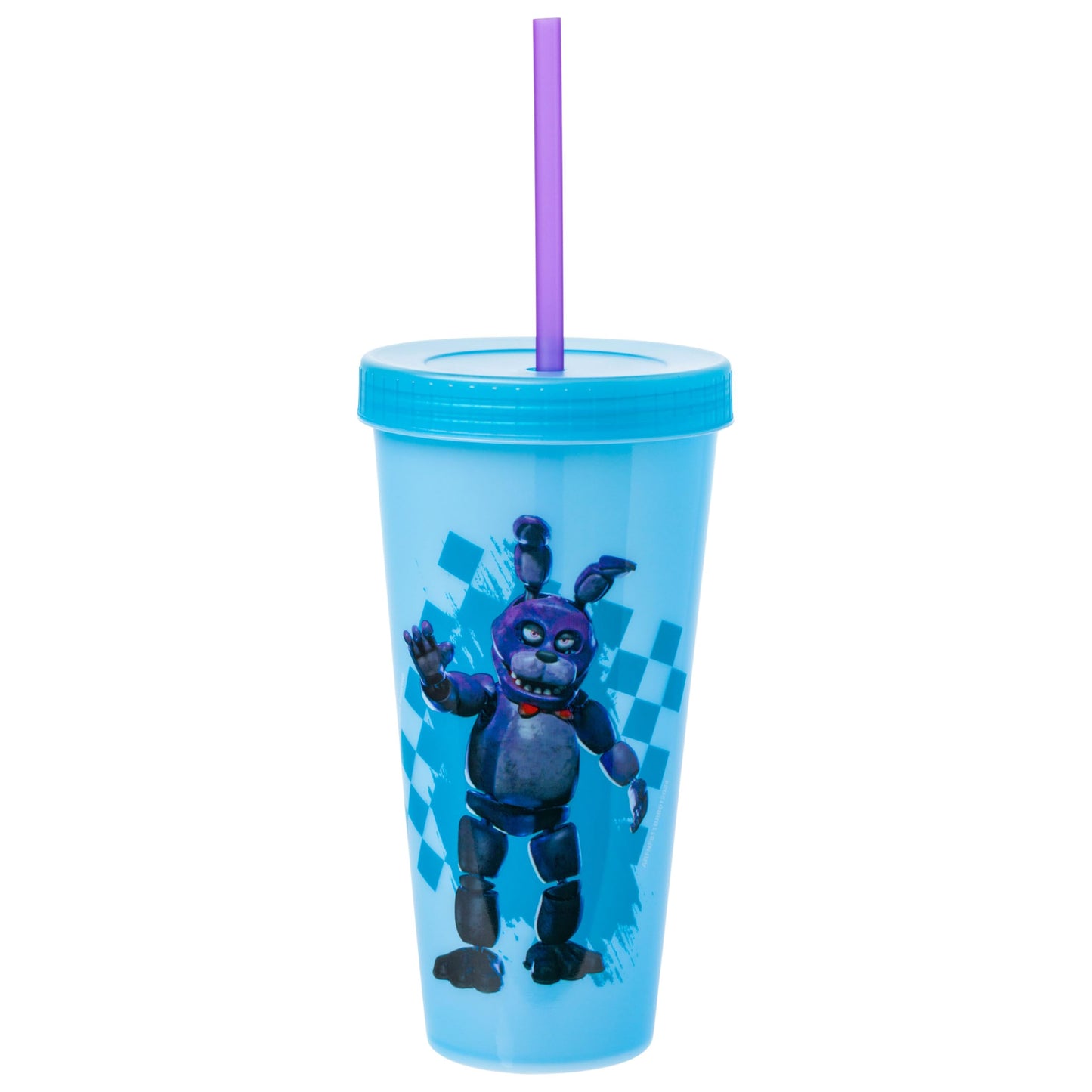 Silver Buffalo Five Nights at Freddy's Paquete de 4 vasos de plástico que cambian de color con Freddy Fazbear, Bonnie, Chica y Foxy, 24 onzas