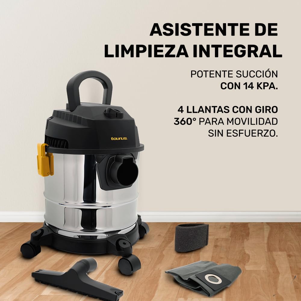 Aspiradora Taurus Tempest Negro 3 Modos de Uso con Sistema de Expulsión de Aire