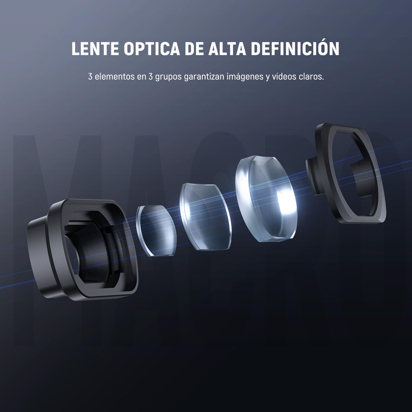 Lente Macro NEEWER Multicapa Vidrio Óptico HD para dji Osmo Pocket 3