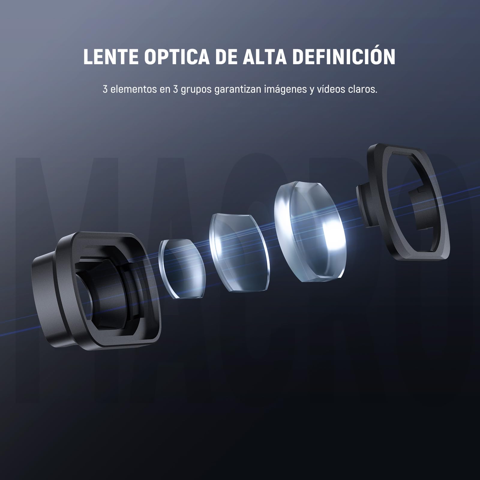 Lente Macro NEEWER Multicapa Vidrio Óptico HD para dji Osmo Pocket 3