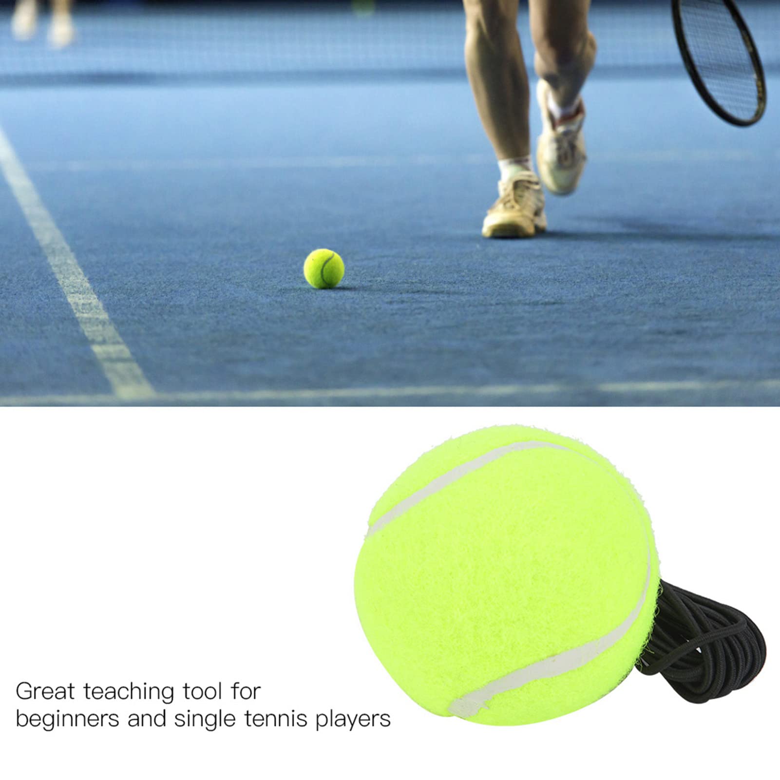 Pelota de Tenis Gernie Multiusos Cuerda de Goma para Entrenamiento Individual