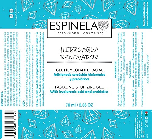 Gel Humectante Facial Hidroaqua Regulador - Espinela