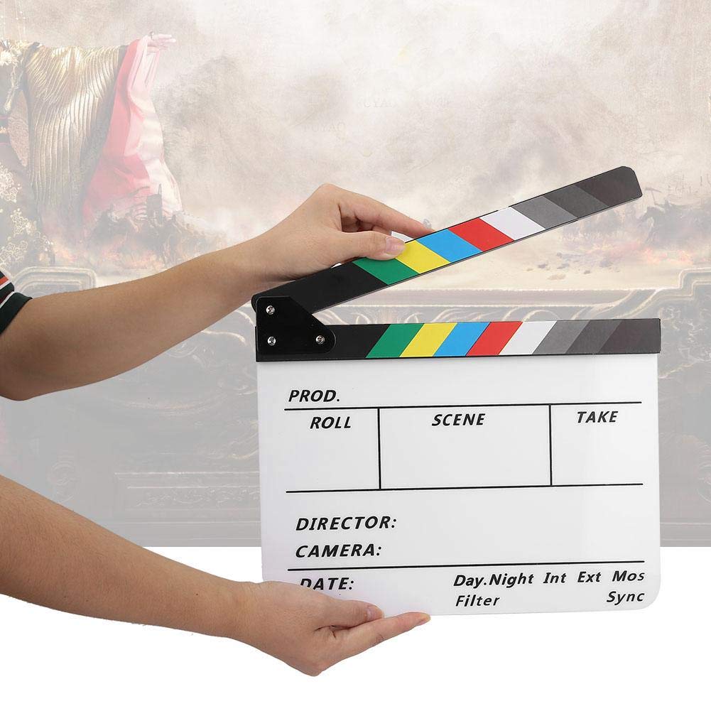 Claqueta de Cine de Acrílico para TV con Bolígrafo PAV1