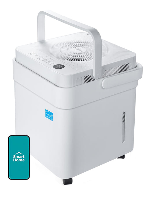 Deshumidificador Midea Blanco Certificado Energy Star con Filtro de Aire Reutilizable