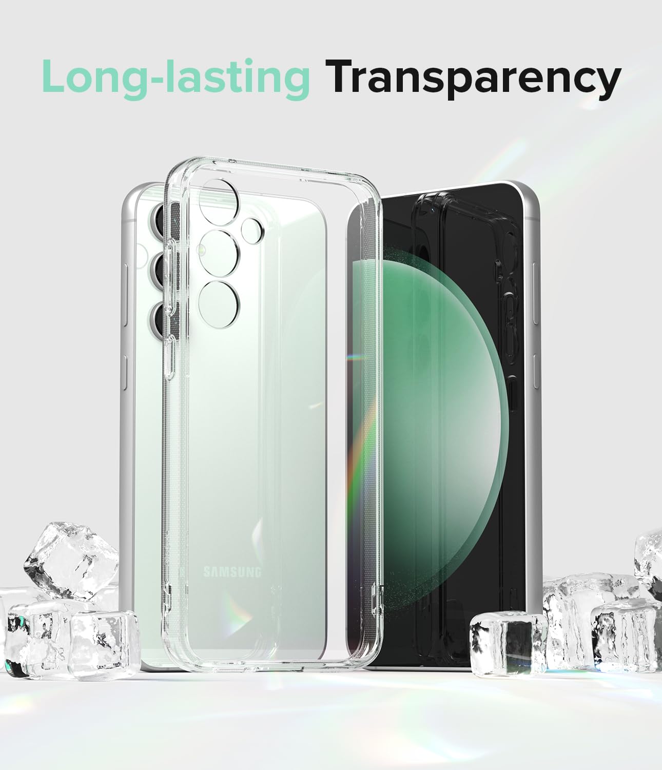 Funda Ringke Fusion Samsung Galaxy S23 FE Transparente con Agujeros para Cuerda